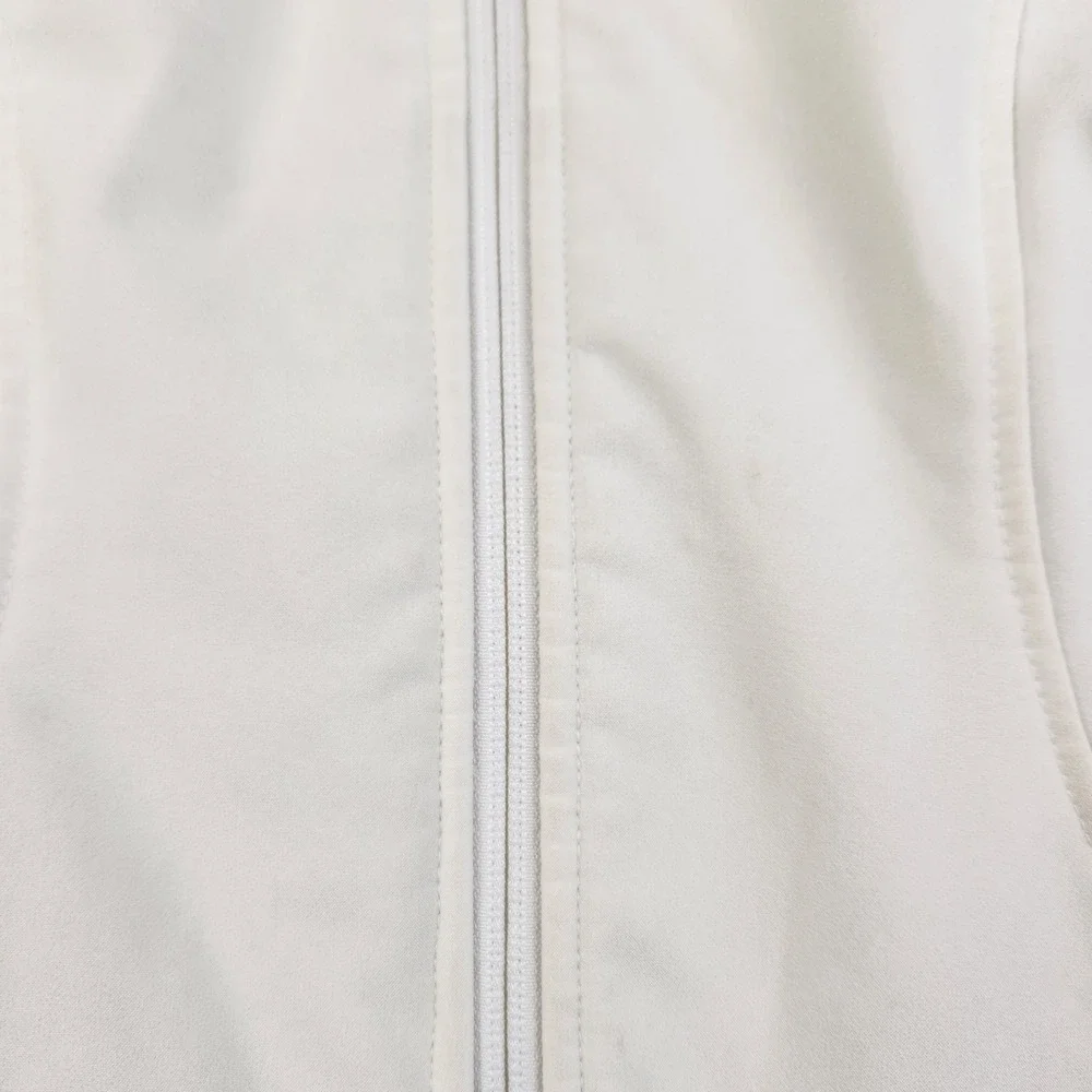 The North Face Apex Jacket Womens Small Cream Fleece Lined Softshell‎ Full Zip